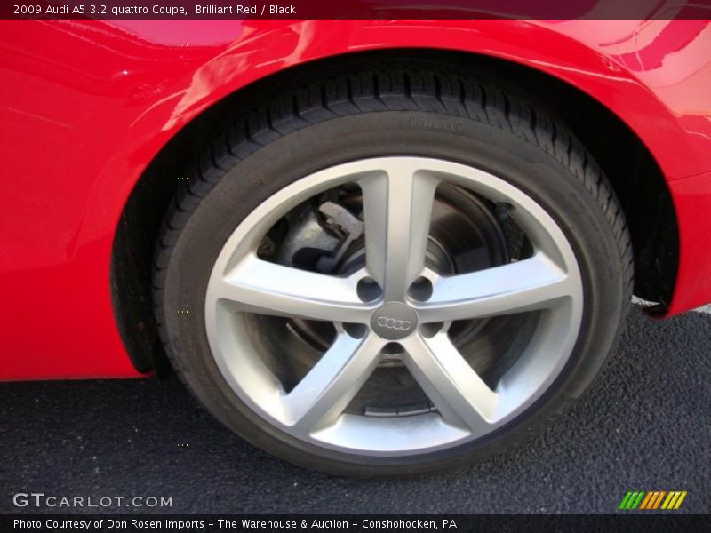 Brilliant Red / Black 2009 Audi A5 3.2 quattro Coupe