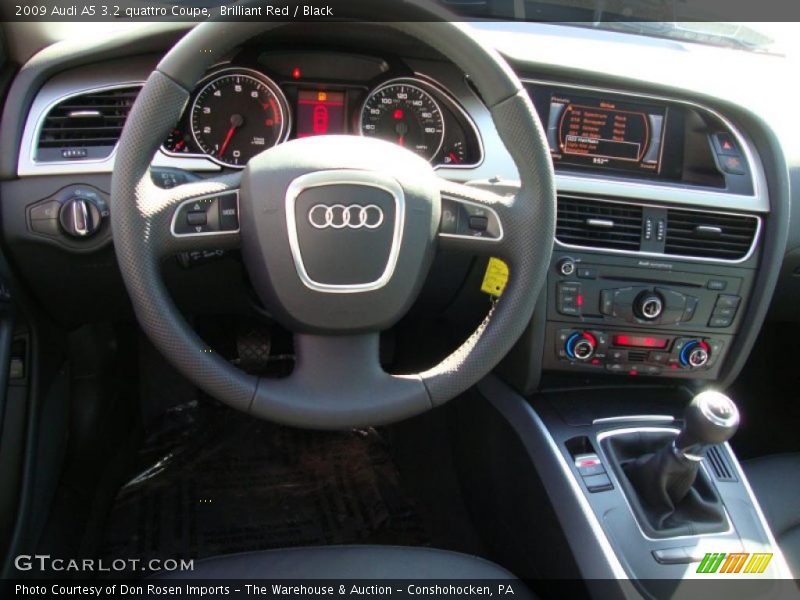 Brilliant Red / Black 2009 Audi A5 3.2 quattro Coupe