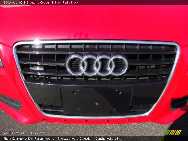 Brilliant Red / Black 2009 Audi A5 3.2 quattro Coupe