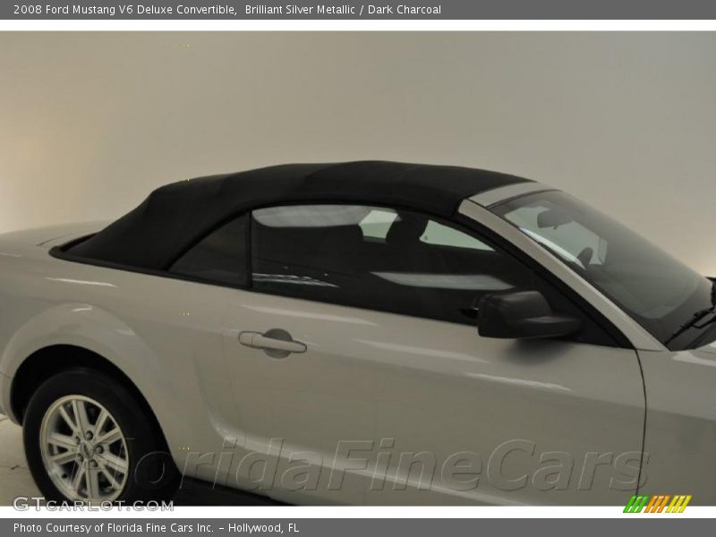 Brilliant Silver Metallic / Dark Charcoal 2008 Ford Mustang V6 Deluxe Convertible