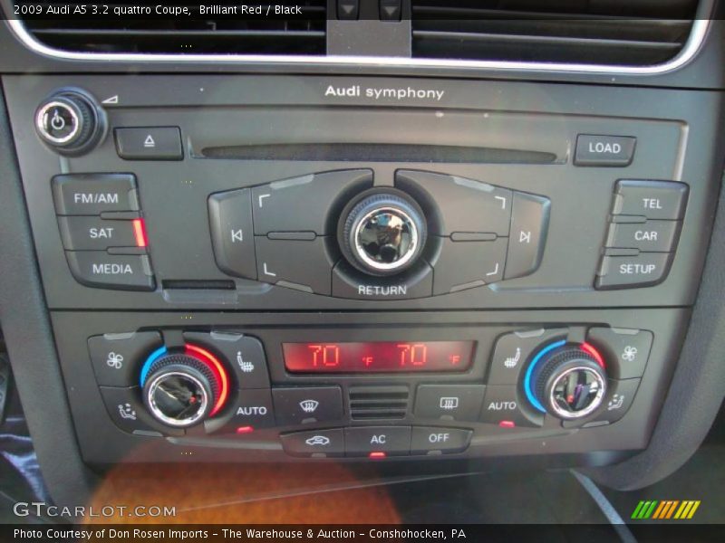 Controls of 2009 A5 3.2 quattro Coupe