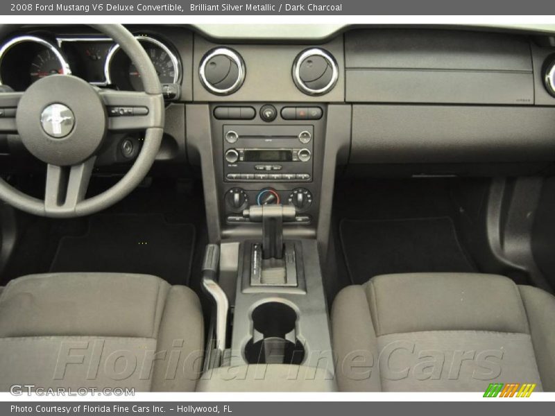Brilliant Silver Metallic / Dark Charcoal 2008 Ford Mustang V6 Deluxe Convertible