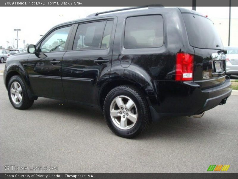 Formal Black / Gray 2009 Honda Pilot EX-L