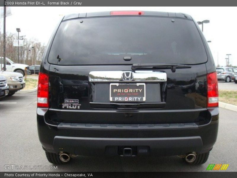 Formal Black / Gray 2009 Honda Pilot EX-L