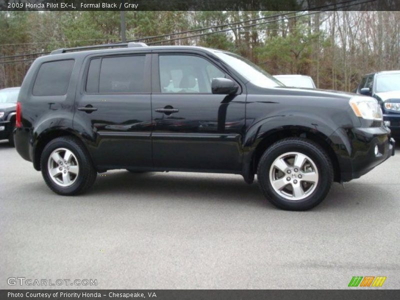 Formal Black / Gray 2009 Honda Pilot EX-L