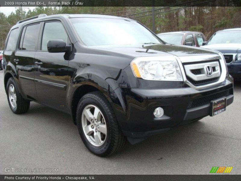 Formal Black / Gray 2009 Honda Pilot EX-L