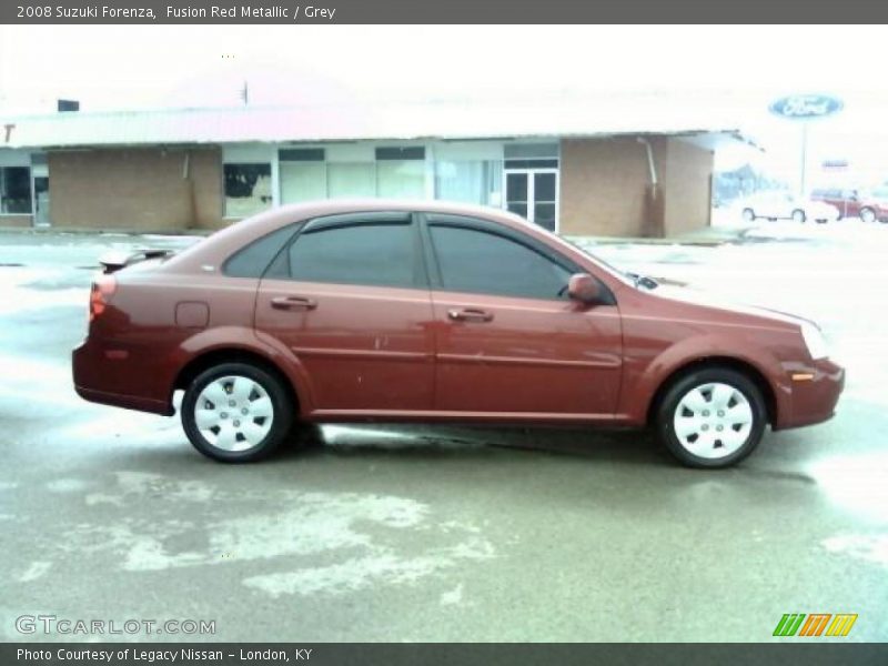 Fusion Red Metallic / Grey 2008 Suzuki Forenza