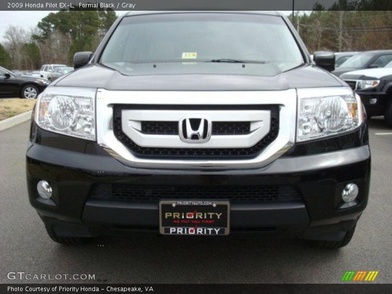 Formal Black / Gray 2009 Honda Pilot EX-L