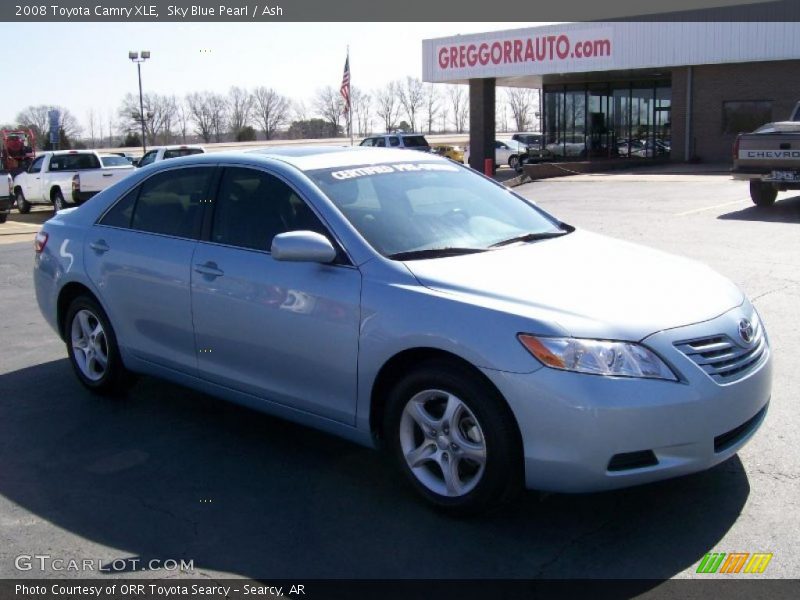 Sky Blue Pearl / Ash 2008 Toyota Camry XLE