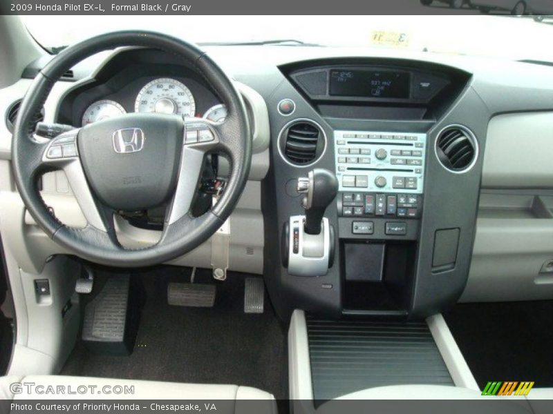 Formal Black / Gray 2009 Honda Pilot EX-L