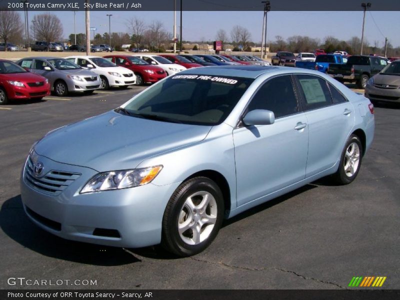 Sky Blue Pearl / Ash 2008 Toyota Camry XLE