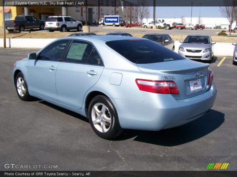 Sky Blue Pearl / Ash 2008 Toyota Camry XLE