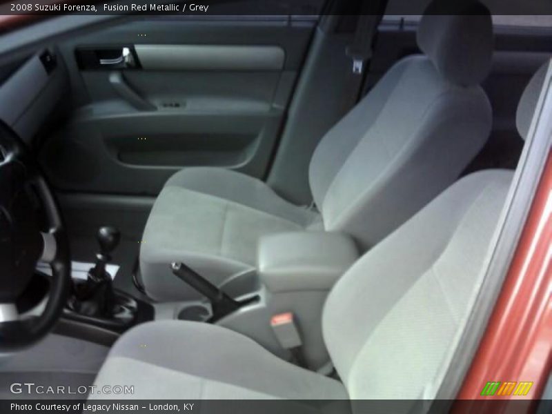 Fusion Red Metallic / Grey 2008 Suzuki Forenza