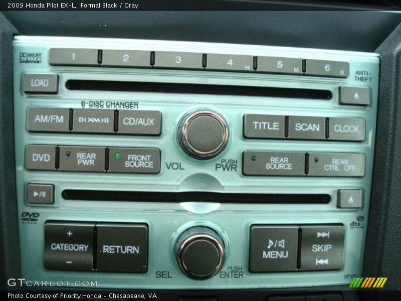 Formal Black / Gray 2009 Honda Pilot EX-L