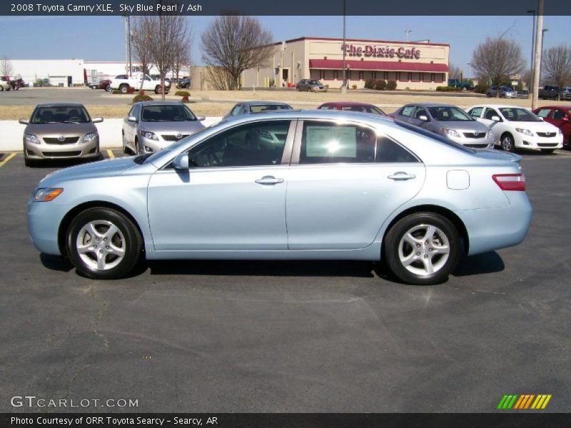 Sky Blue Pearl / Ash 2008 Toyota Camry XLE