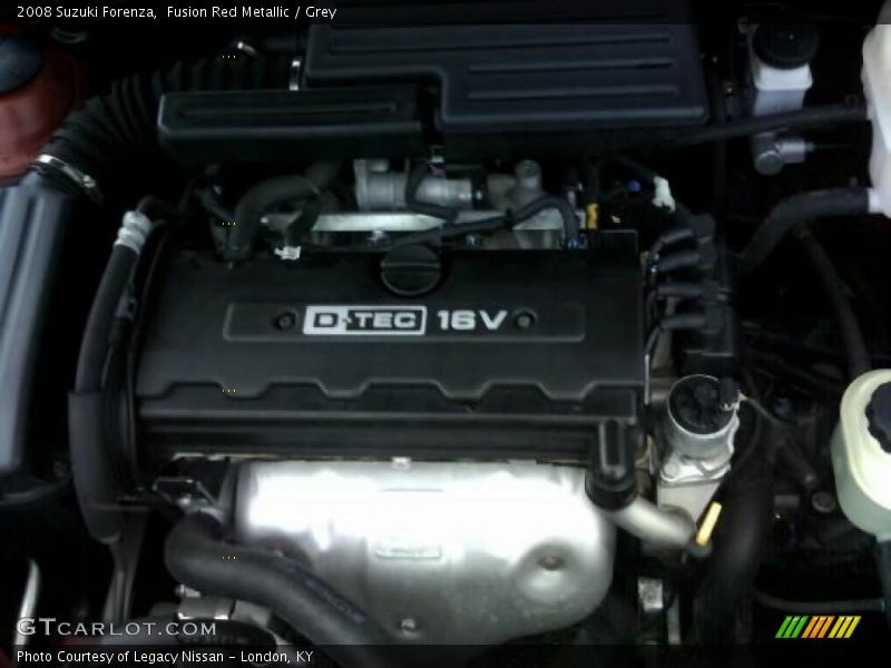 Fusion Red Metallic / Grey 2008 Suzuki Forenza