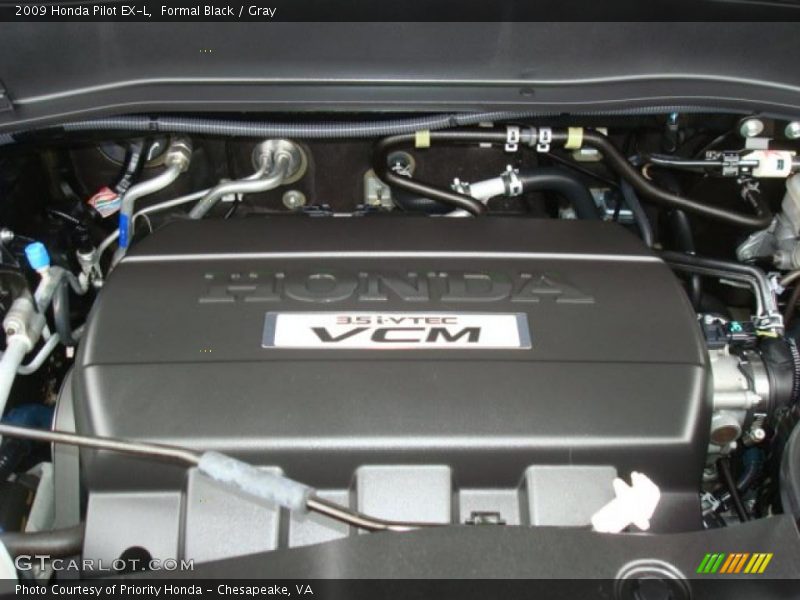 Formal Black / Gray 2009 Honda Pilot EX-L
