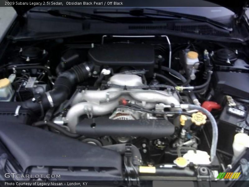 Obsidian Black Pearl / Off Black 2009 Subaru Legacy 2.5i Sedan