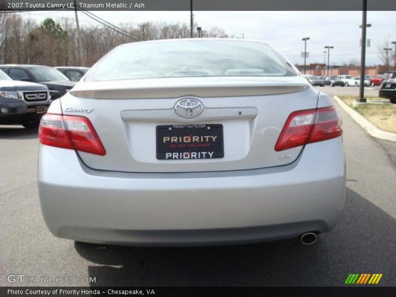 Titanium Metallic / Ash 2007 Toyota Camry LE