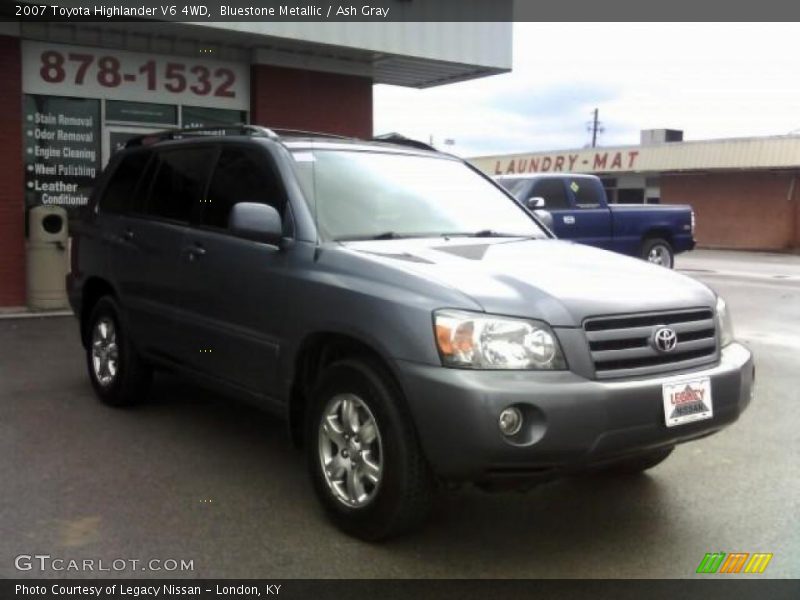 Bluestone Metallic / Ash Gray 2007 Toyota Highlander V6 4WD