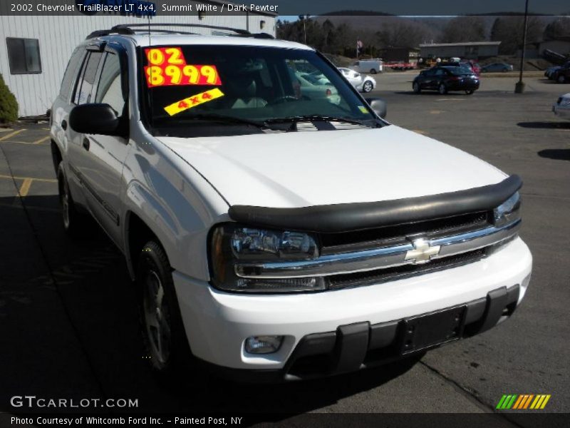 Summit White / Dark Pewter 2002 Chevrolet TrailBlazer LT 4x4