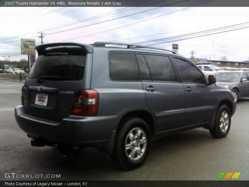Bluestone Metallic / Ash Gray 2007 Toyota Highlander V6 4WD