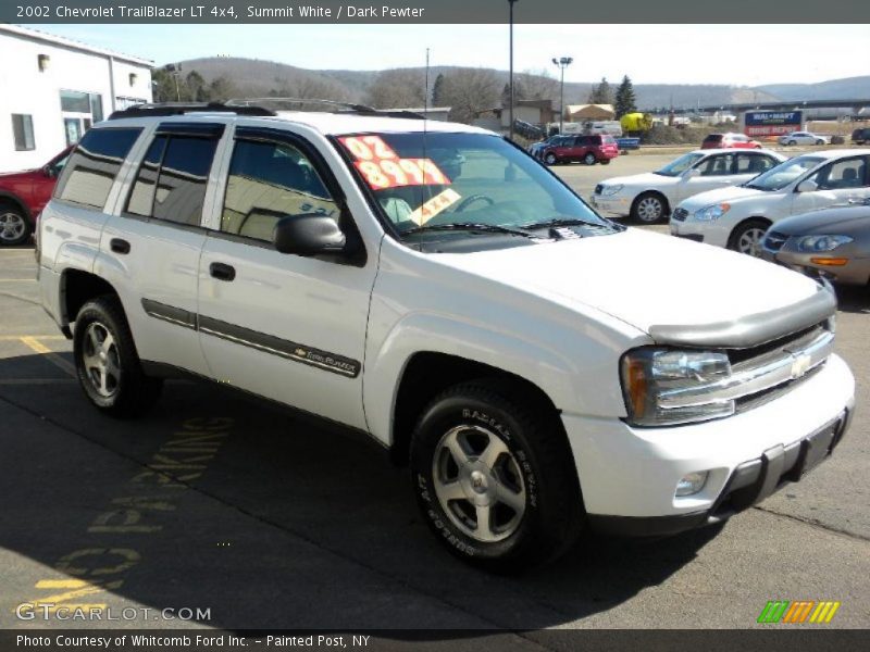 Summit White / Dark Pewter 2002 Chevrolet TrailBlazer LT 4x4