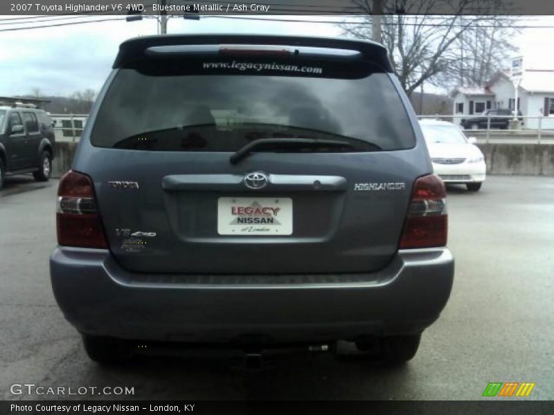 Bluestone Metallic / Ash Gray 2007 Toyota Highlander V6 4WD