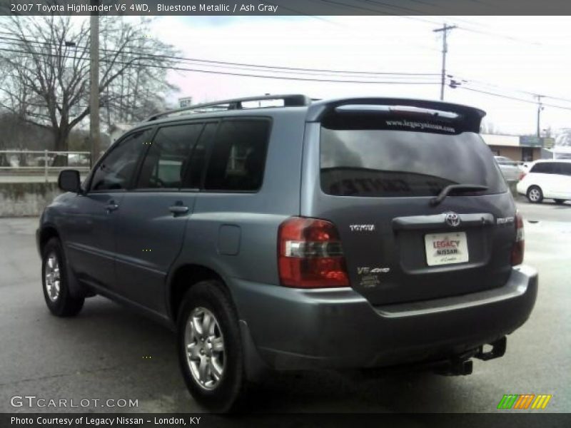 Bluestone Metallic / Ash Gray 2007 Toyota Highlander V6 4WD