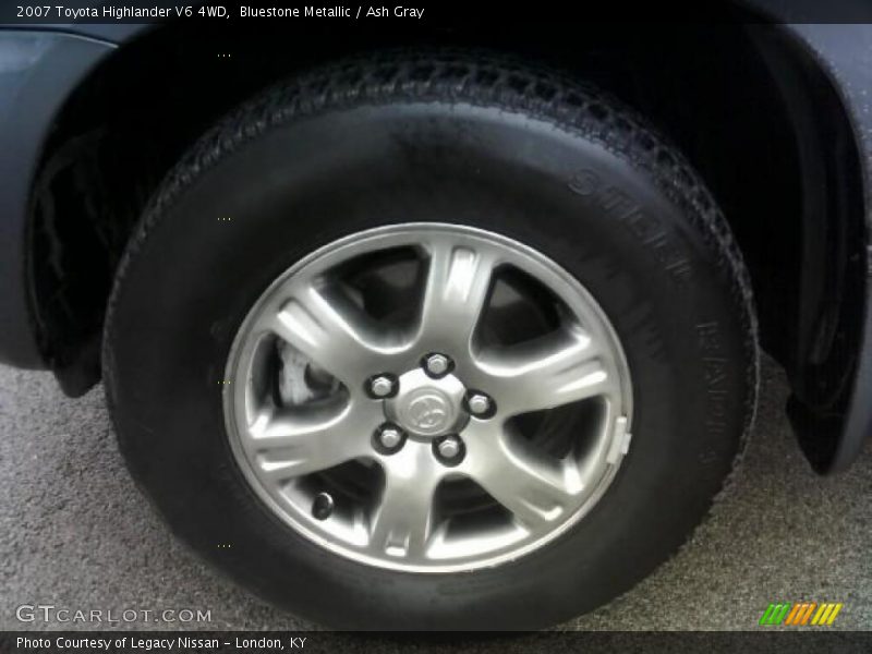 Bluestone Metallic / Ash Gray 2007 Toyota Highlander V6 4WD