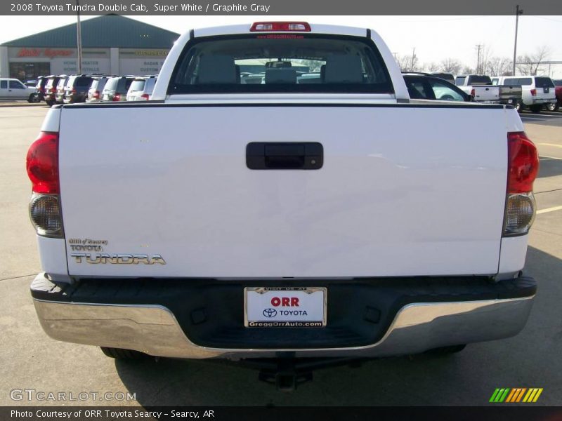 Super White / Graphite Gray 2008 Toyota Tundra Double Cab