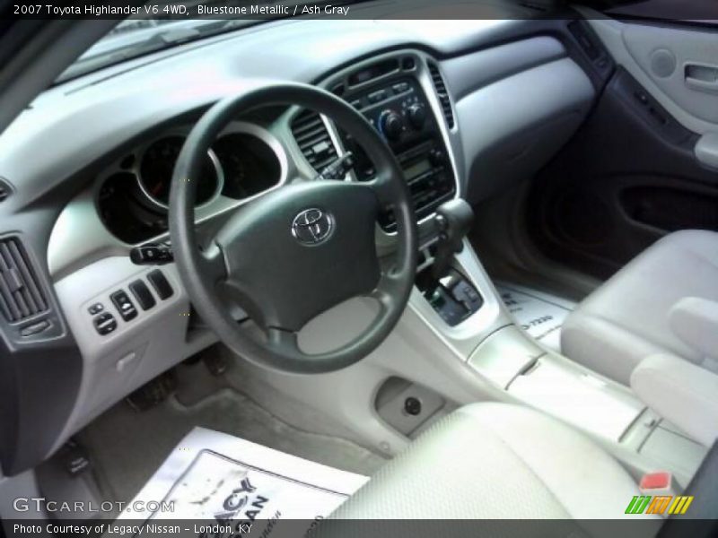Bluestone Metallic / Ash Gray 2007 Toyota Highlander V6 4WD