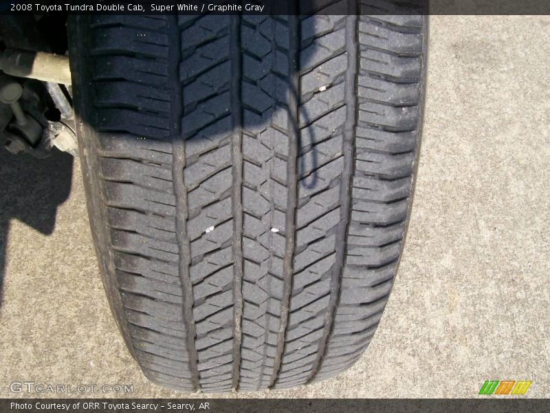 Super White / Graphite Gray 2008 Toyota Tundra Double Cab