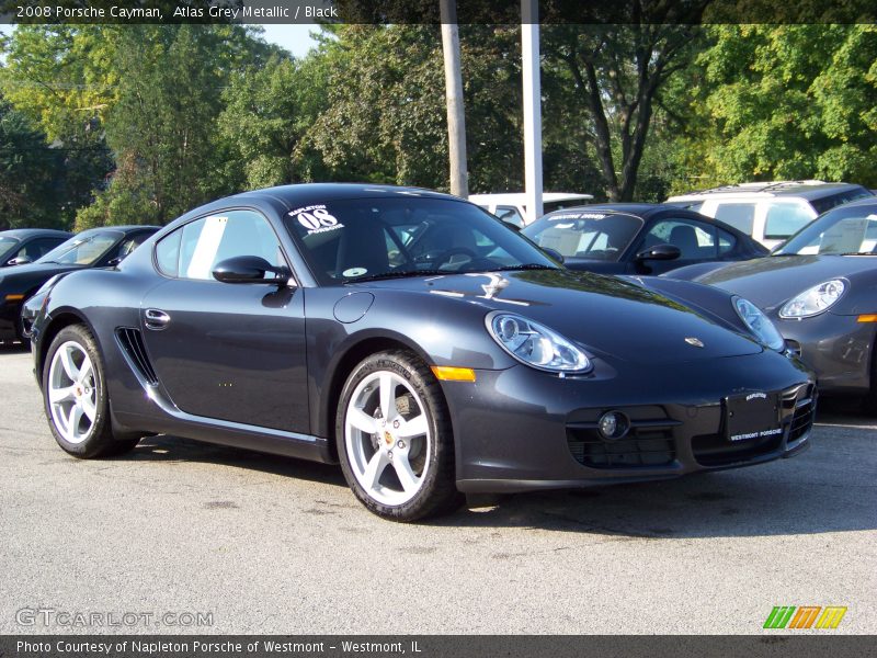 Atlas Grey Metallic / Black 2008 Porsche Cayman
