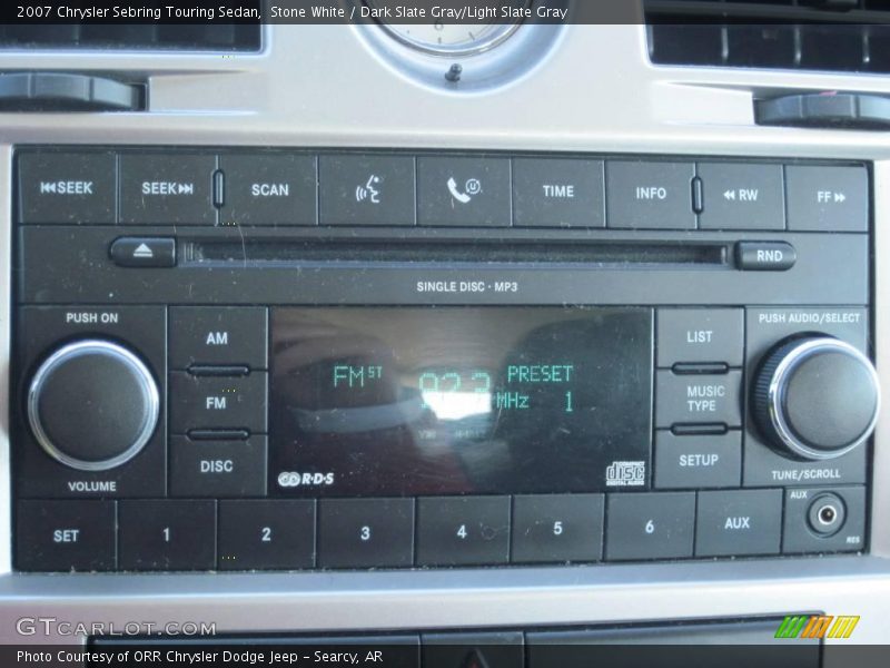 Stone White / Dark Slate Gray/Light Slate Gray 2007 Chrysler Sebring Touring Sedan