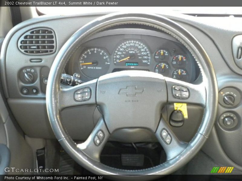 Summit White / Dark Pewter 2002 Chevrolet TrailBlazer LT 4x4