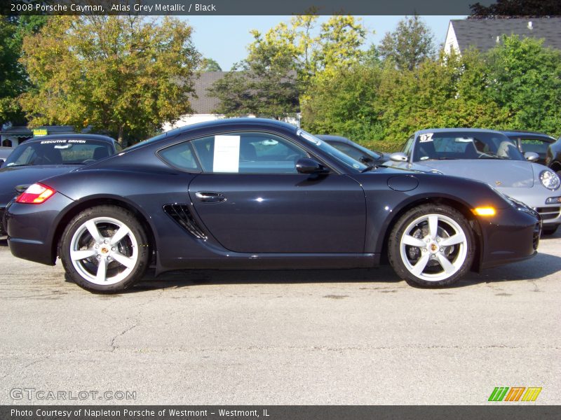Atlas Grey Metallic / Black 2008 Porsche Cayman