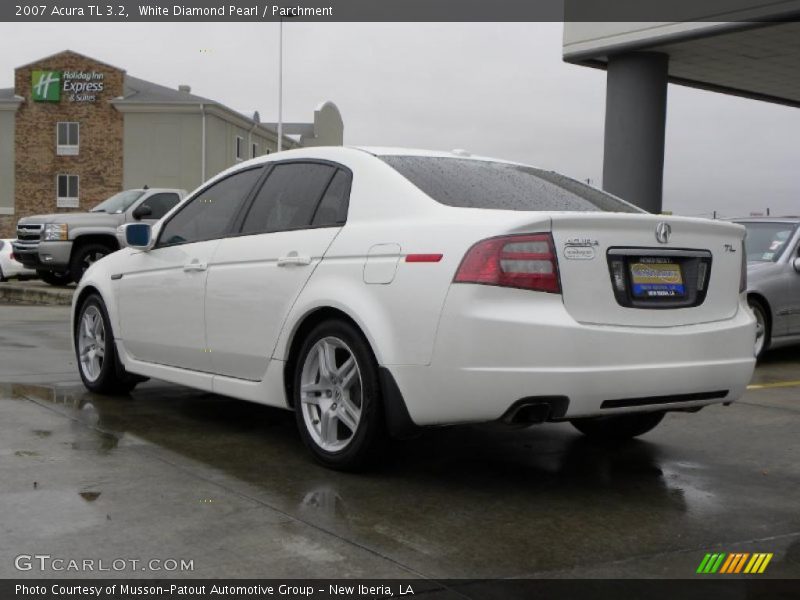 White Diamond Pearl / Parchment 2007 Acura TL 3.2