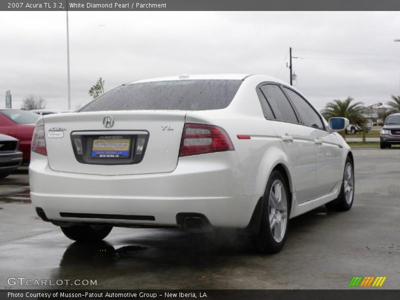White Diamond Pearl / Parchment 2007 Acura TL 3.2
