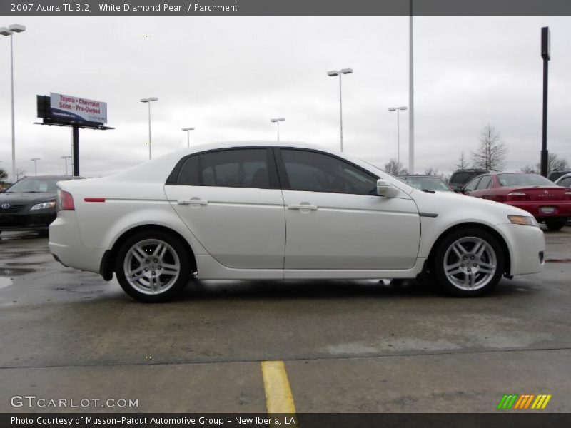 White Diamond Pearl / Parchment 2007 Acura TL 3.2
