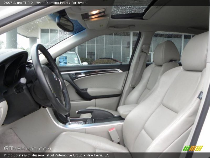 White Diamond Pearl / Parchment 2007 Acura TL 3.2