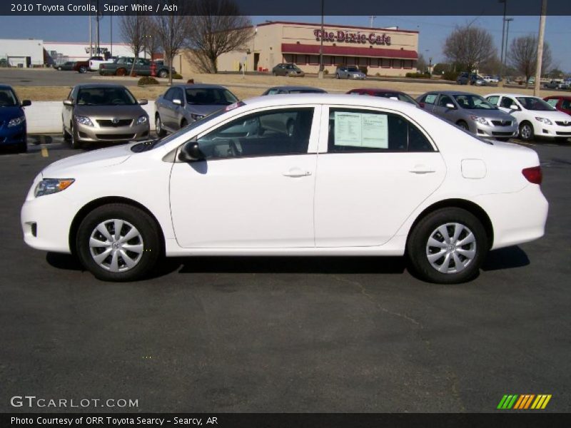 Super White / Ash 2010 Toyota Corolla