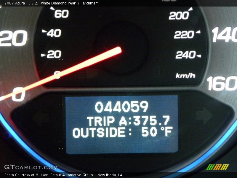 White Diamond Pearl / Parchment 2007 Acura TL 3.2
