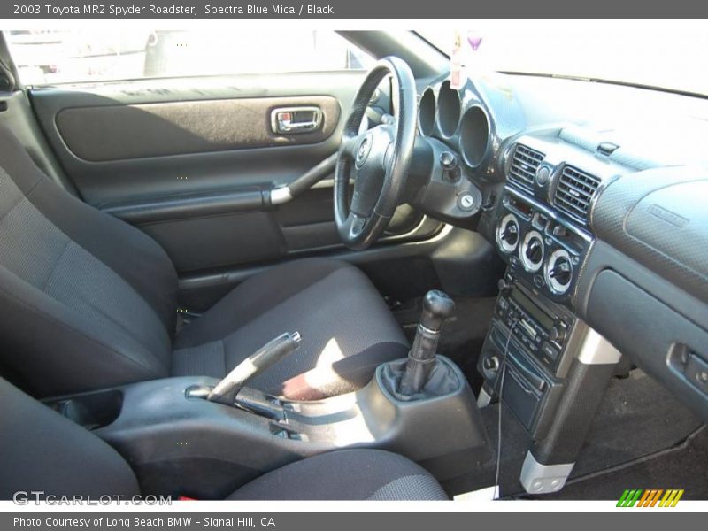 Spectra Blue Mica / Black 2003 Toyota MR2 Spyder Roadster