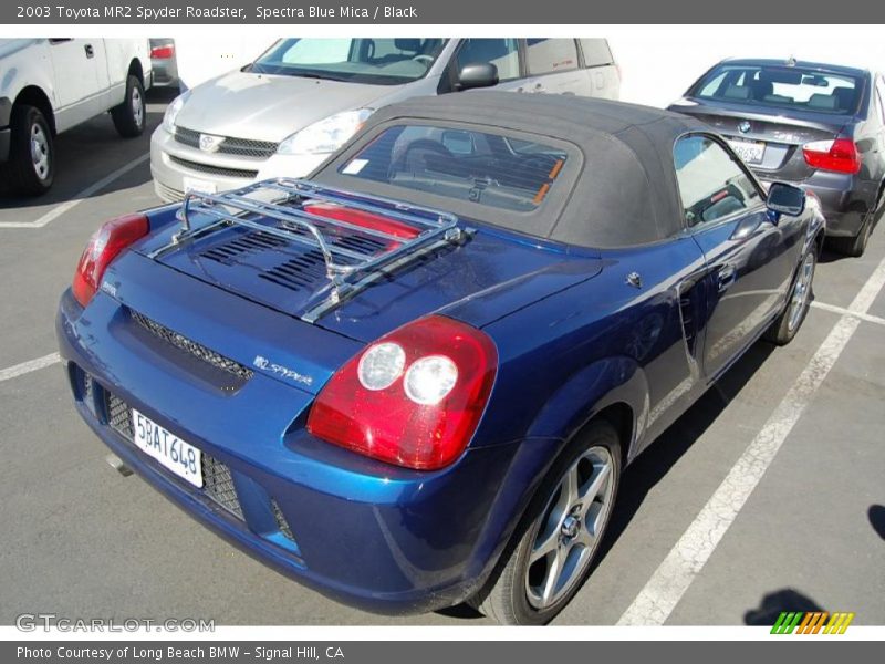 Spectra Blue Mica / Black 2003 Toyota MR2 Spyder Roadster