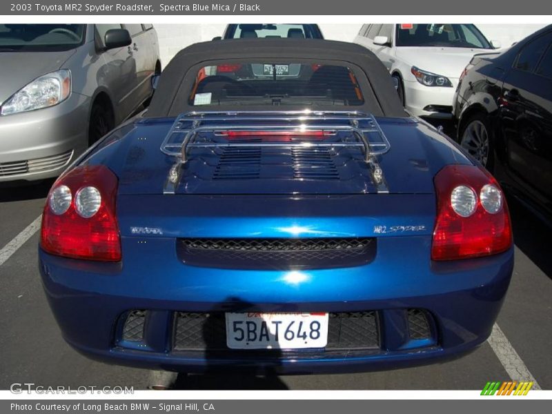 Spectra Blue Mica / Black 2003 Toyota MR2 Spyder Roadster