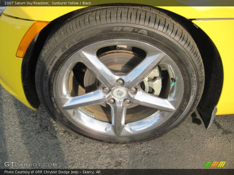 Sunburst Yellow / Black 2007 Saturn Sky Roadster