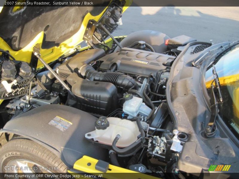 Sunburst Yellow / Black 2007 Saturn Sky Roadster