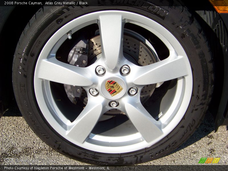Atlas Grey Metallic / Black 2008 Porsche Cayman