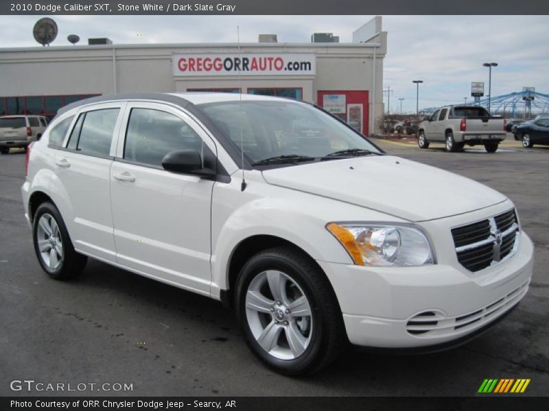 Stone White / Dark Slate Gray 2010 Dodge Caliber SXT